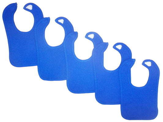 Blue Baby Bibs (Pack of 5)