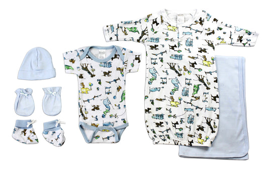 Newborn Baby Boys 6 Pc Layette Baby Shower Gift