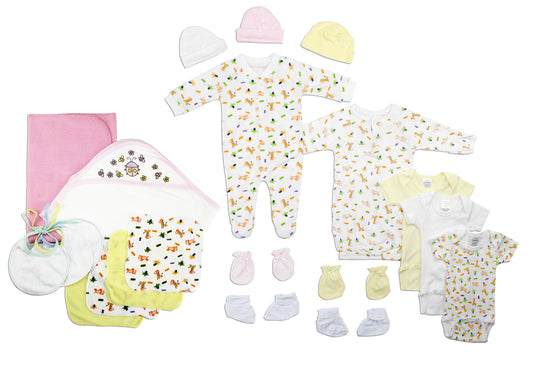 Newborn Baby Girls 21 Pc Layette Baby Shower Gift