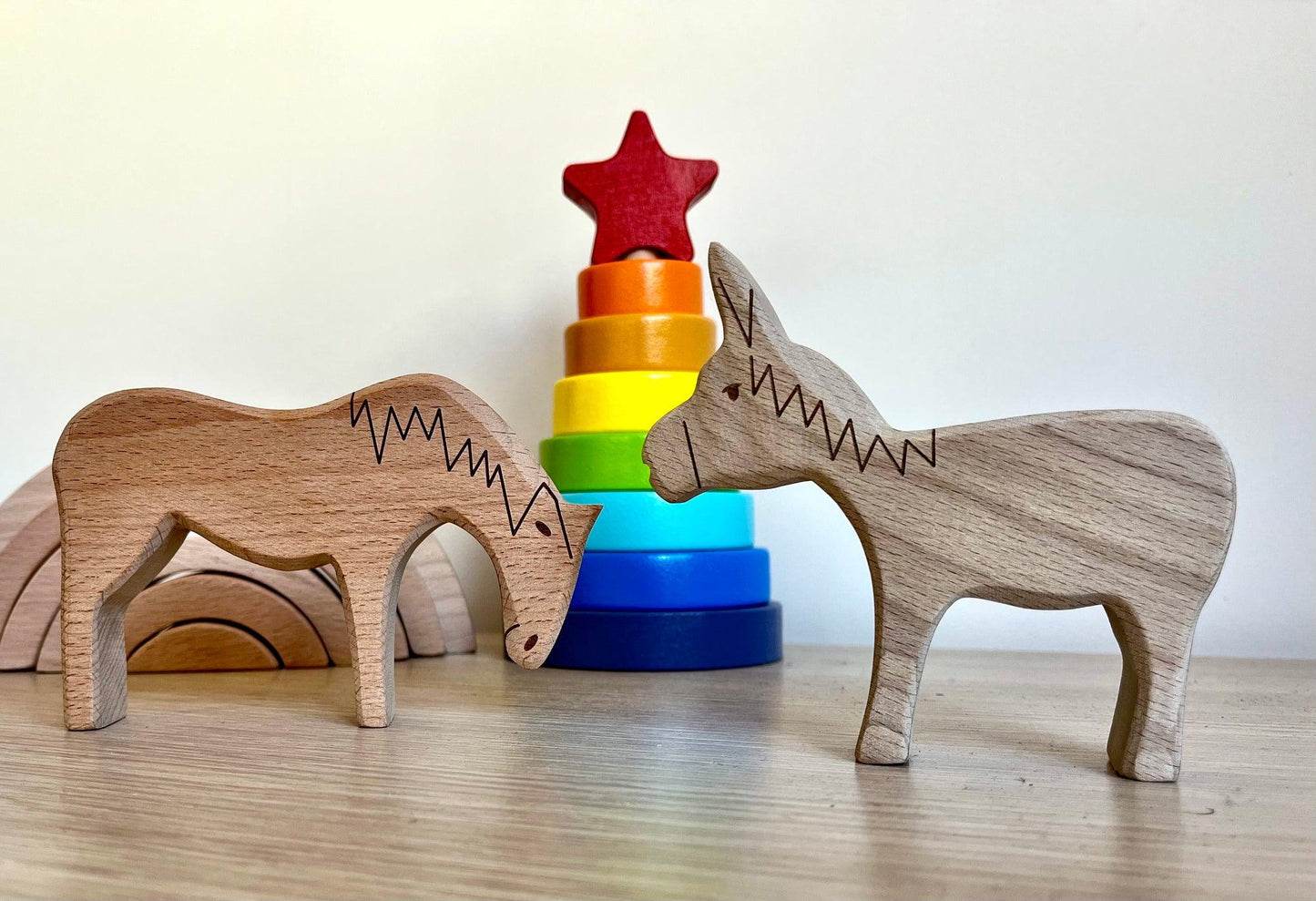 Wooden Farm Animals Set