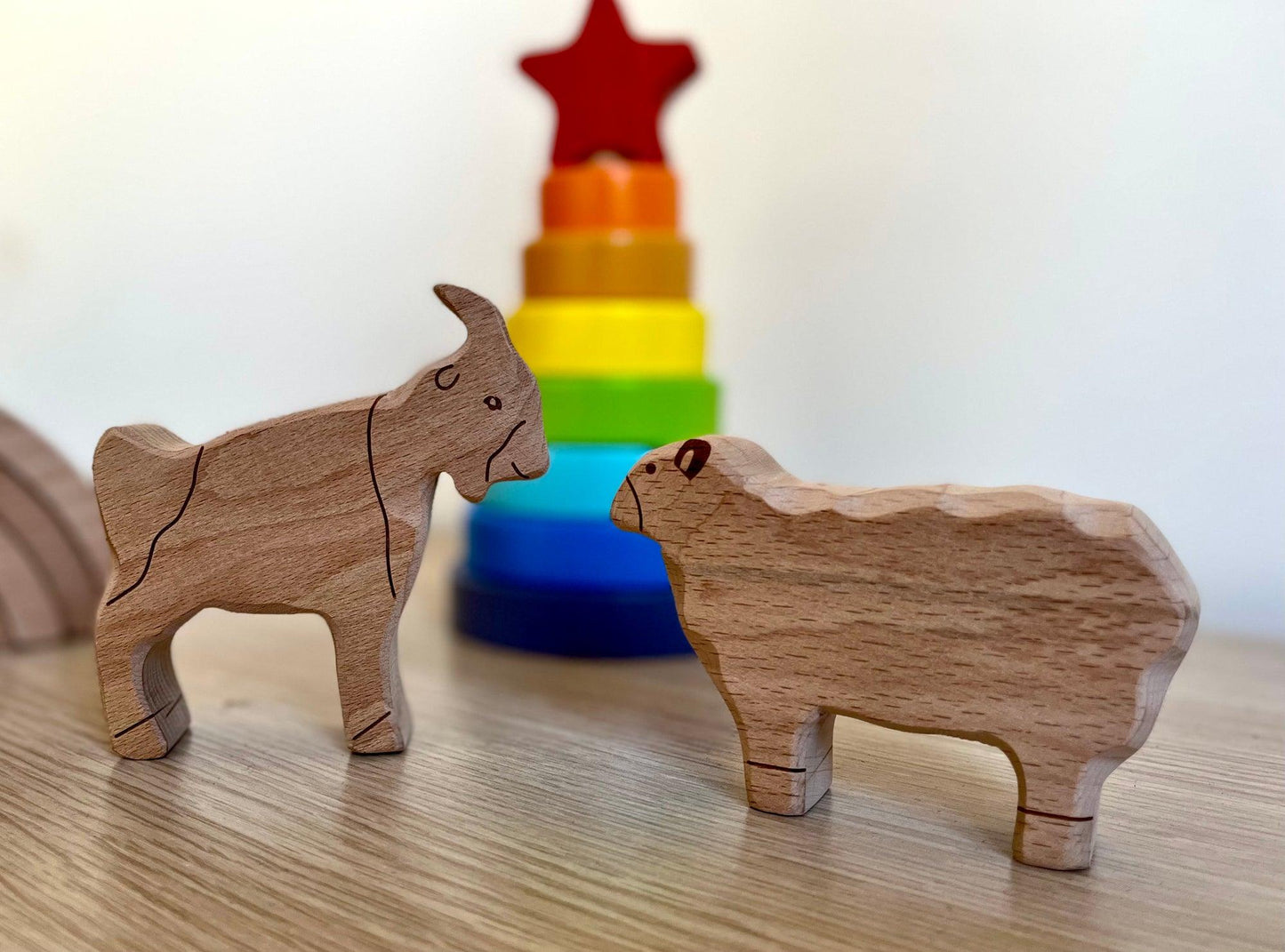 Wooden Farm Animals Set