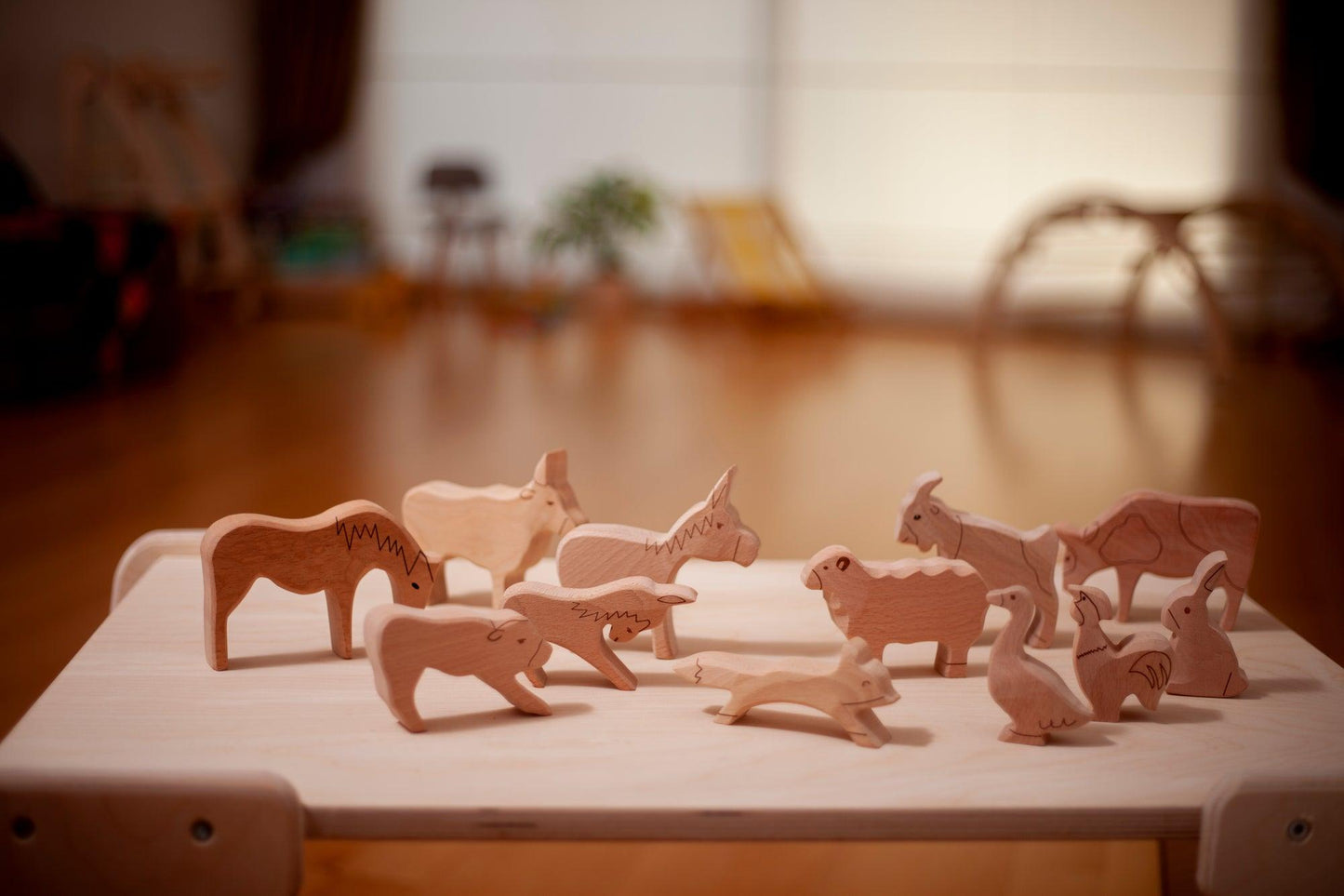 Wooden Farm Animals Set