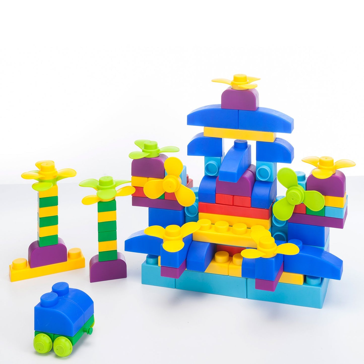 UNiPLAY Soft Building Blocks Plus Series 80pcs Primary Color