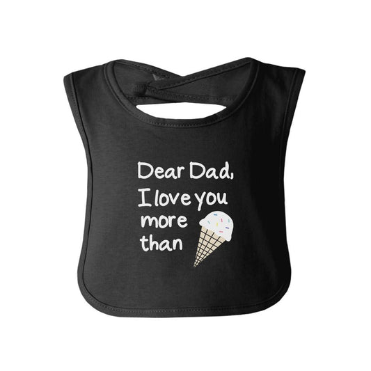 Dear Dad Ice-cream Cute Black Baby