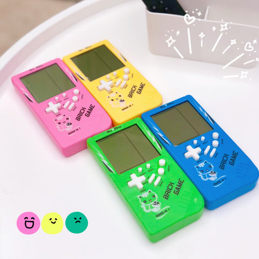 Retro Childhood Tetris Handheld Game Player - Pink Only