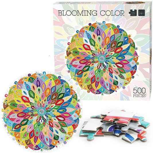 500 Pieces Blooming Color Puzzles