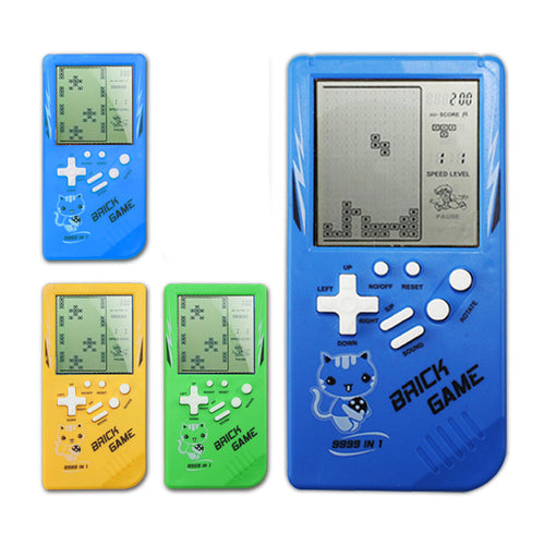 Retro Childhood Tetris Handheld Game Player - Yellow Only