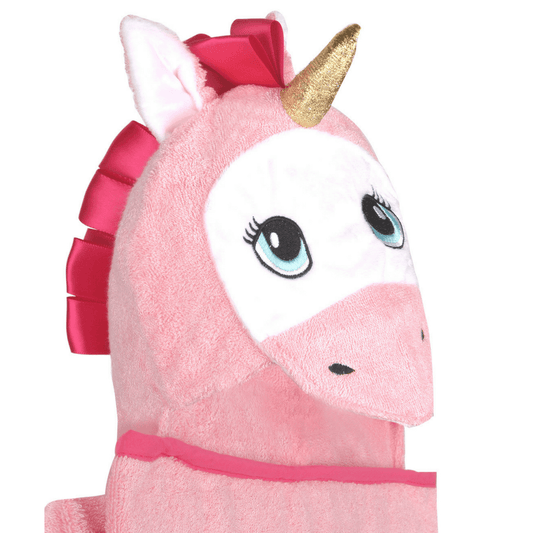 Bamboo Viscose Pink Unicorn Hooded Towel